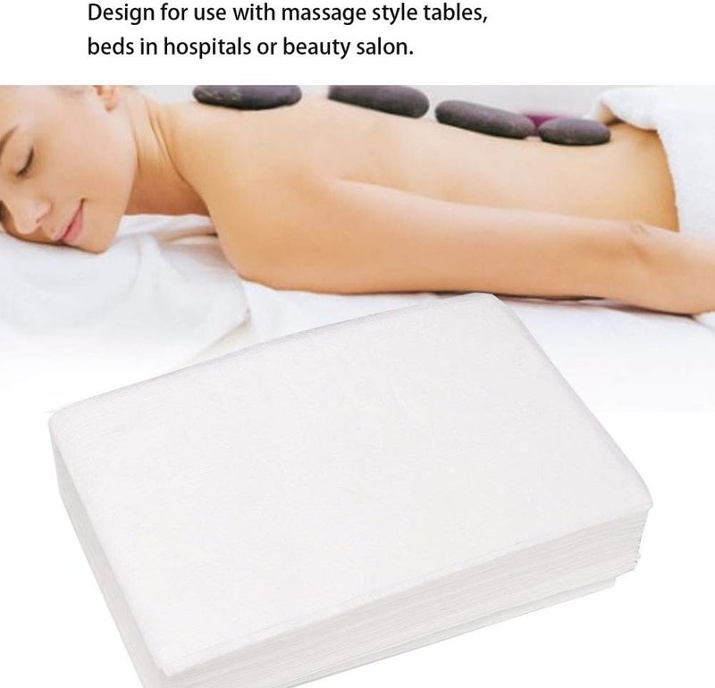 woobles Massage Couch Cover, 10 Pcs Disposable Bed Sheets Waterproof Non-woven Fabrics Bed Sheet Idea for Beauty Salon Body Massage and Hospital Therapy Hygiene Care - Image 2